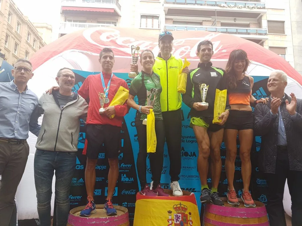 Barragán en el podio