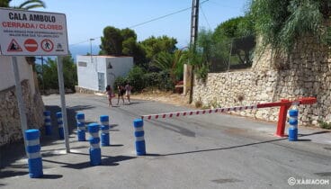 La cala de Ambolo está actualmente cerrada