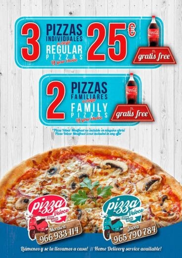 Carta y ofertas de pizzas en Restaurante Ammos