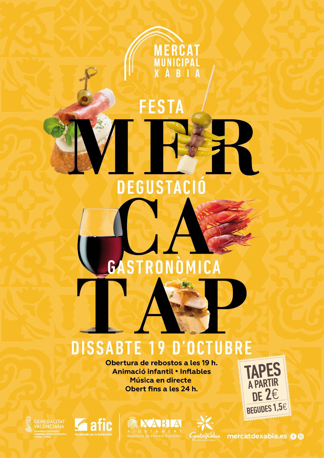 Imagen: Cartel de Mercatap Xàbia