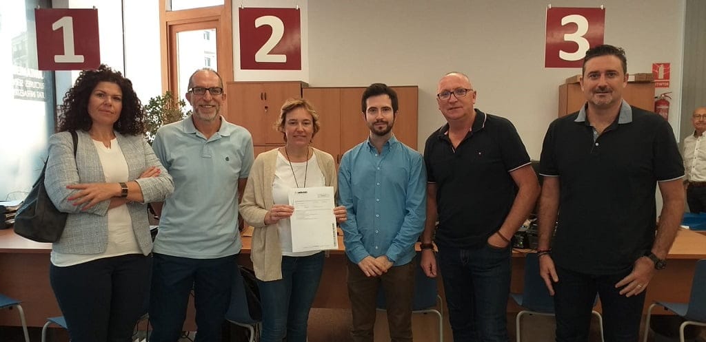 Imagen: Concejales de los partidos de la oposición en el Ayuntamiento de Xàbia