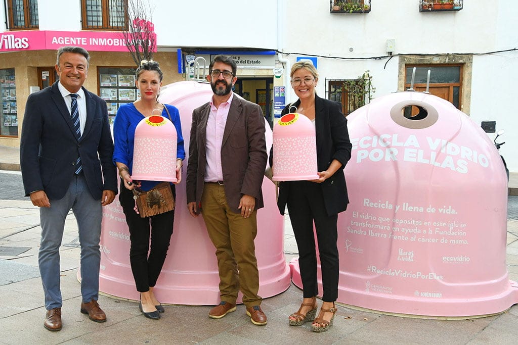 Imagen: Los contenedores de reciclaje de vidrio rosa se trasladarán a Duanes de la Mar