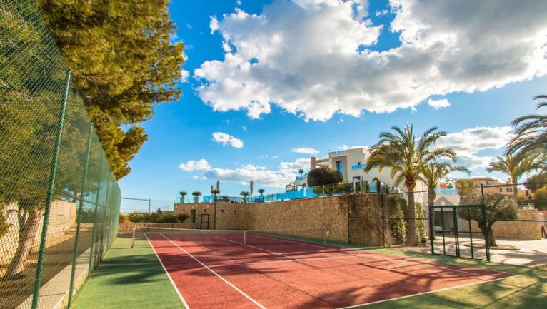 Tennis court in a luxury villa for sale - Fine & Country Costa Blanca North