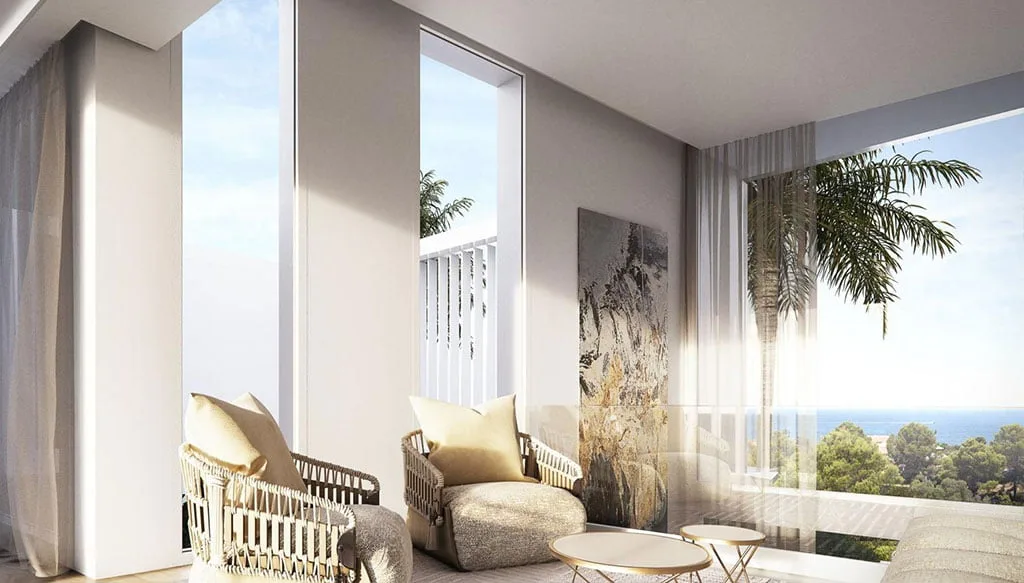 Sala de estar en una propiedad de lujo en Dénia - Fine & Country Costa Blanca Norte