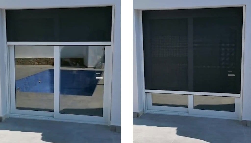 Imagen: Screen motorizado en proceso de cerrarse - Alucardona Pvc y Aluminios S.L.