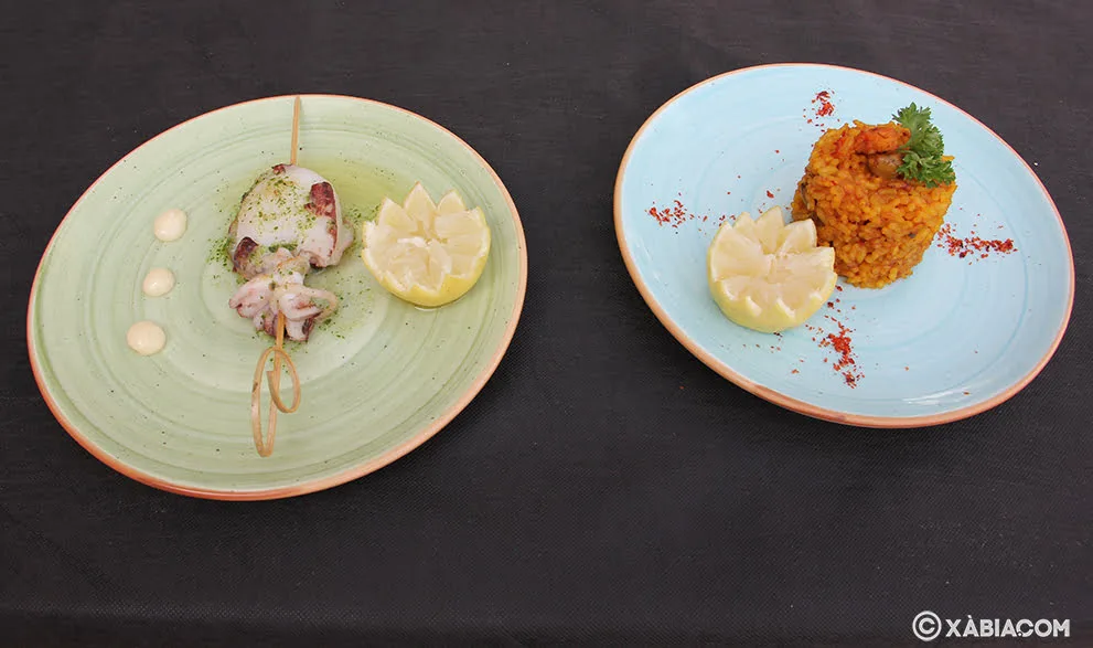Imagen: Tapas de La Tasca Port con la sepia como tapa ganadora de 2019
