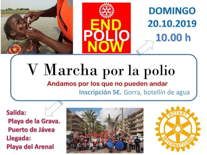 Imagen: V Marcha contra la polio de Xàbia