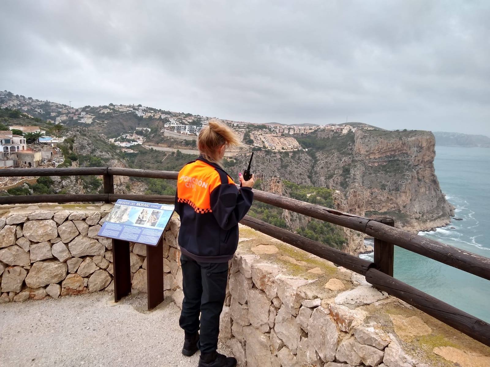 Imagen: Vigilancia de protección Civil Benitatxell