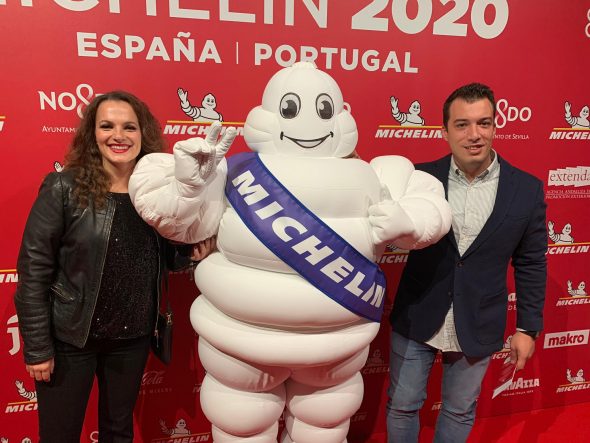 Bild: Clara Puig und Borja Susilla bei der Michelin Star Gala