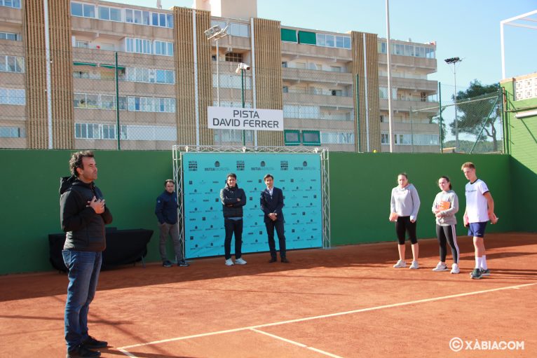 El Club Tennis Xàbia dedica una pista a l'tennis David Ferrer