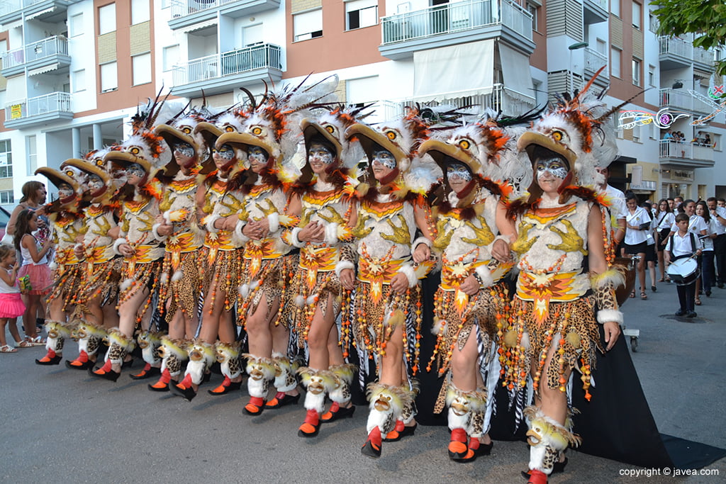 Filà Xibia en el desfile de 2016