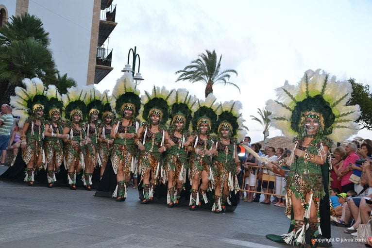 Filà Xibia durante el desfile de 2017