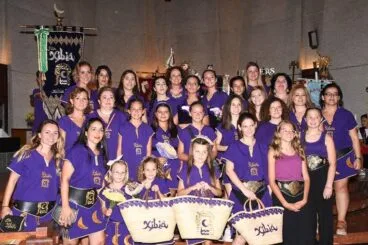 Filà Xibia en la ofrenda de flores de 2019