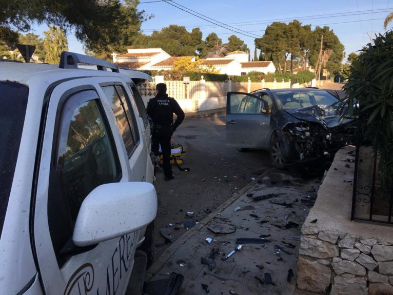 Foto de archivo de un accidente sucedido en Xàbia