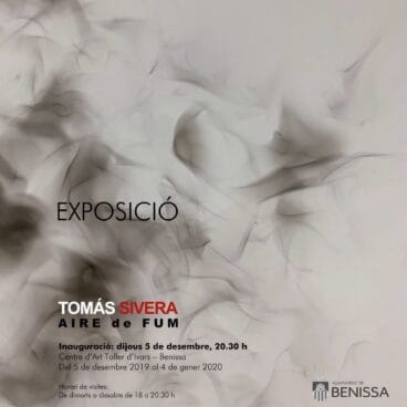 Invitación a la exposición de Tomás Sivera en Benissa