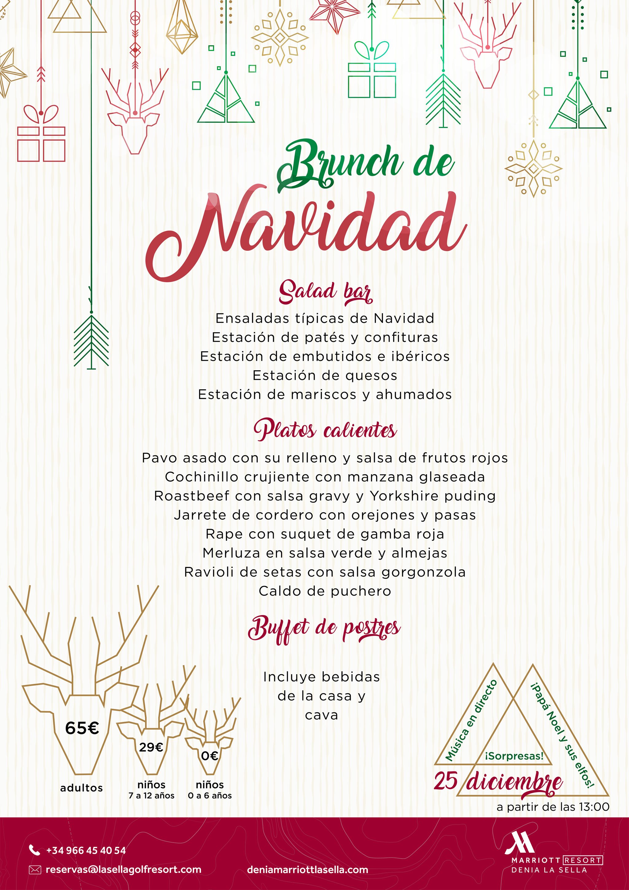 Imagen: Menú Bruch de Navidad Hotel Dénia Marriott La Sella Golf Resort & Spa