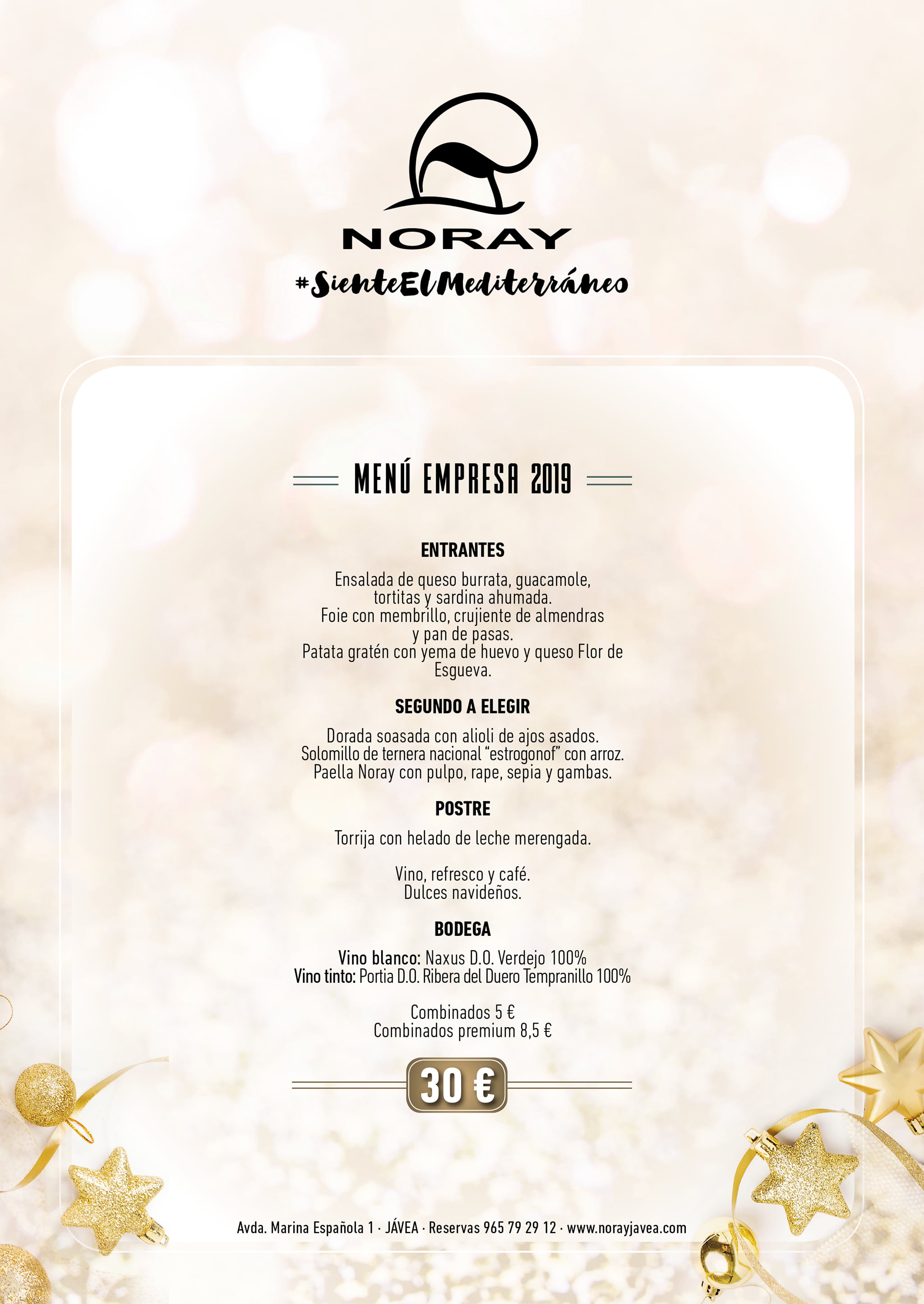 Imagen: Menú de empresa en Restaurante Noray