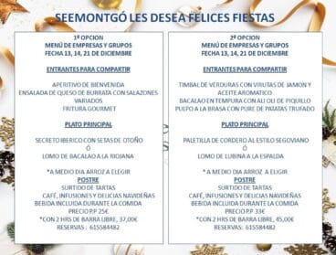 Menú de empresa en Jávea – Restaurante SeeMontgó
