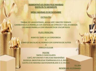 Menú de Navidad en Jávea – Restaurante SeeMontgó
