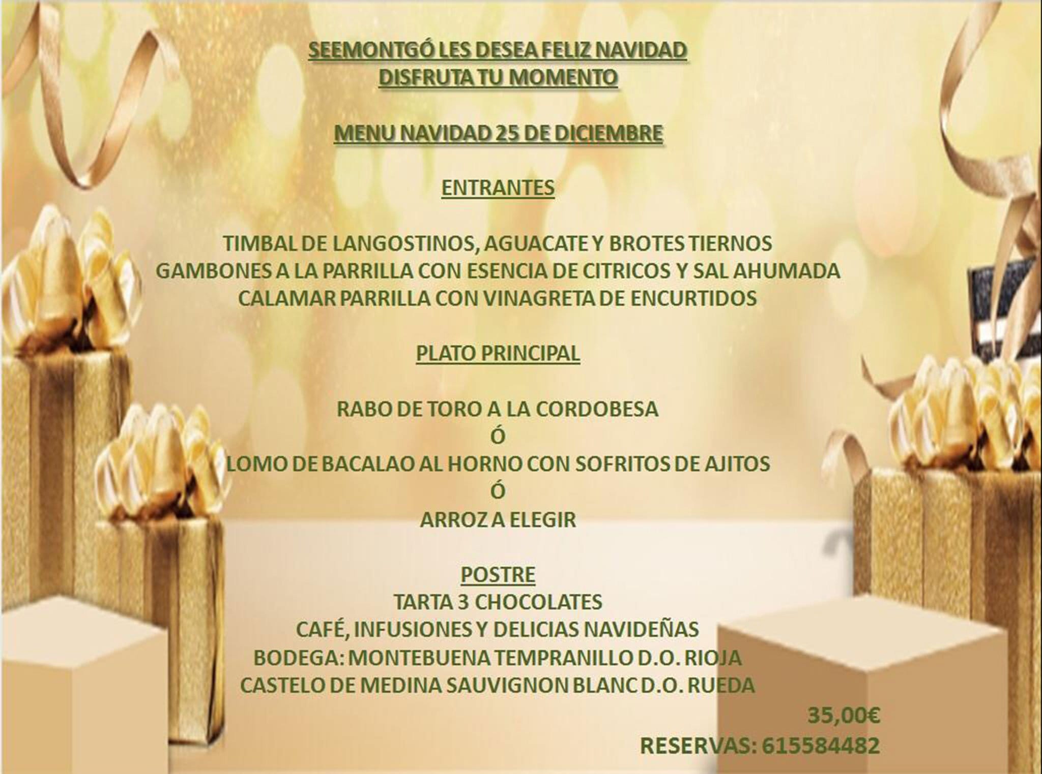 Imagen: Menú de Navidad en Jávea - Restaurante SeeMontgó