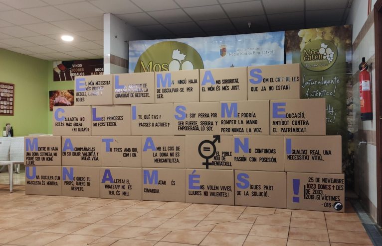 Muro contra la violencia de género en Benitatxell