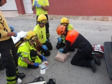 Simulacro de emergencias en El Poble Nou de Benitatxell
