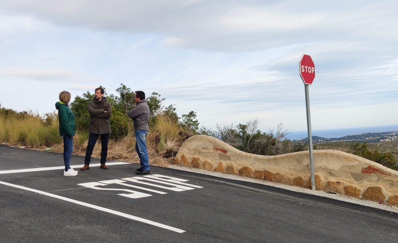 Los ediles visitan las obras de asfaltado