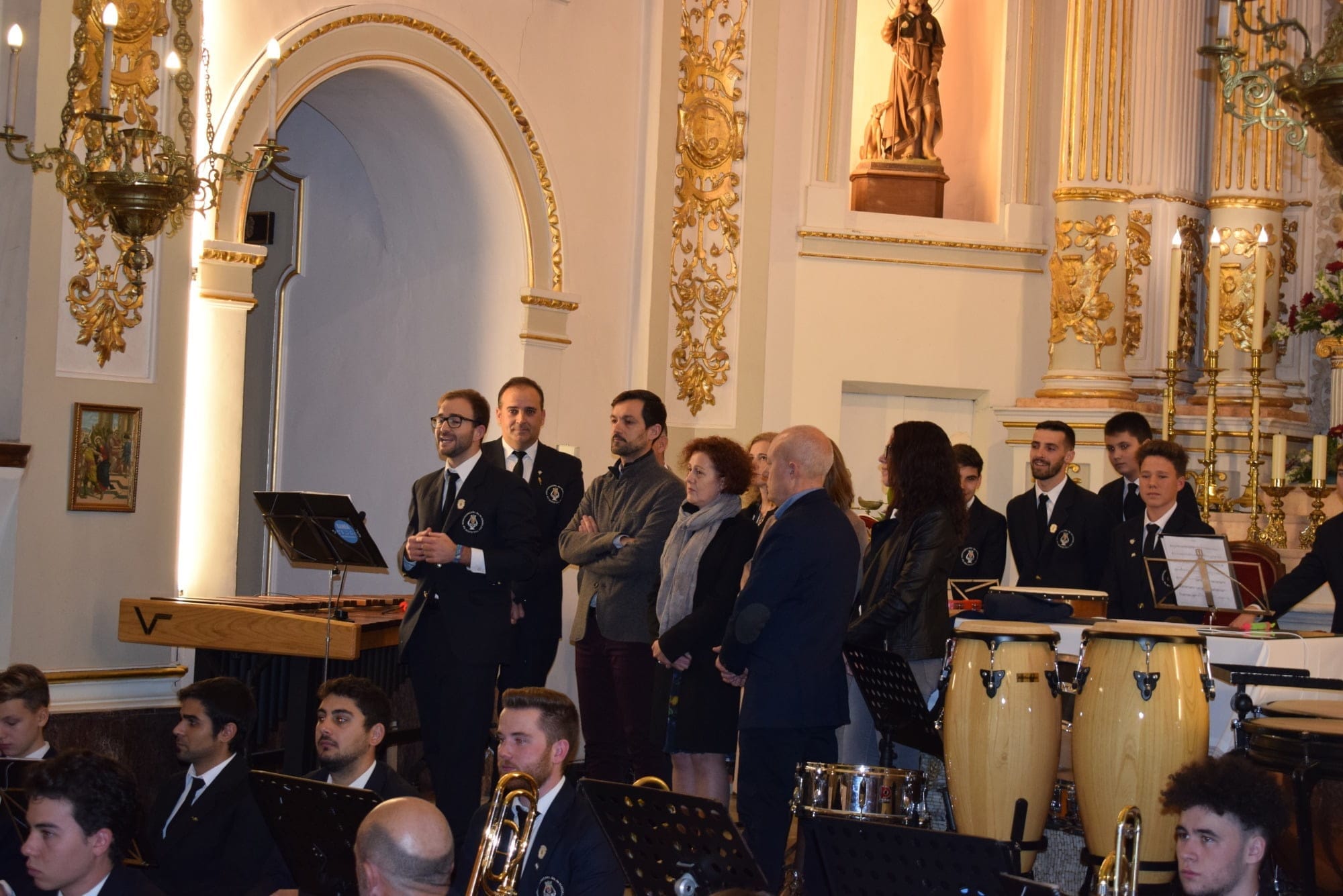 Imagen: Autoridades en el concierto de Santa Cecilia