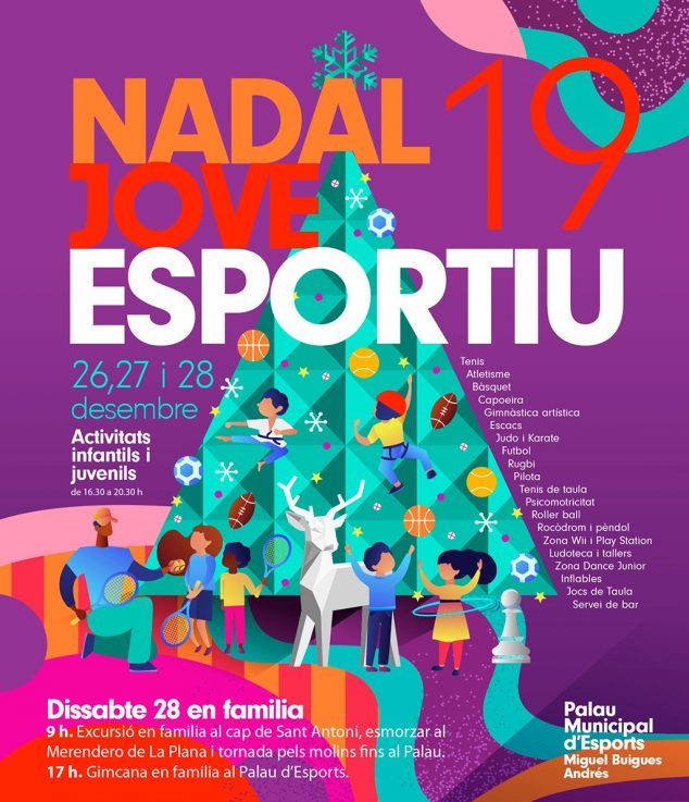 Imagen: Cartel de Nadal Jove Esportiu 2019