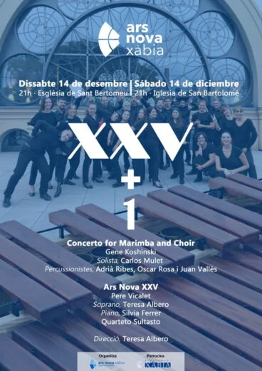 Cartel del Concierto de Ars Nova XVV+1