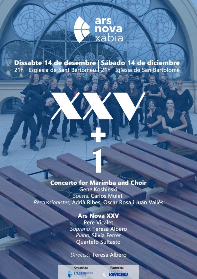 Cartel del Concierto de Ars Nova XVV+1