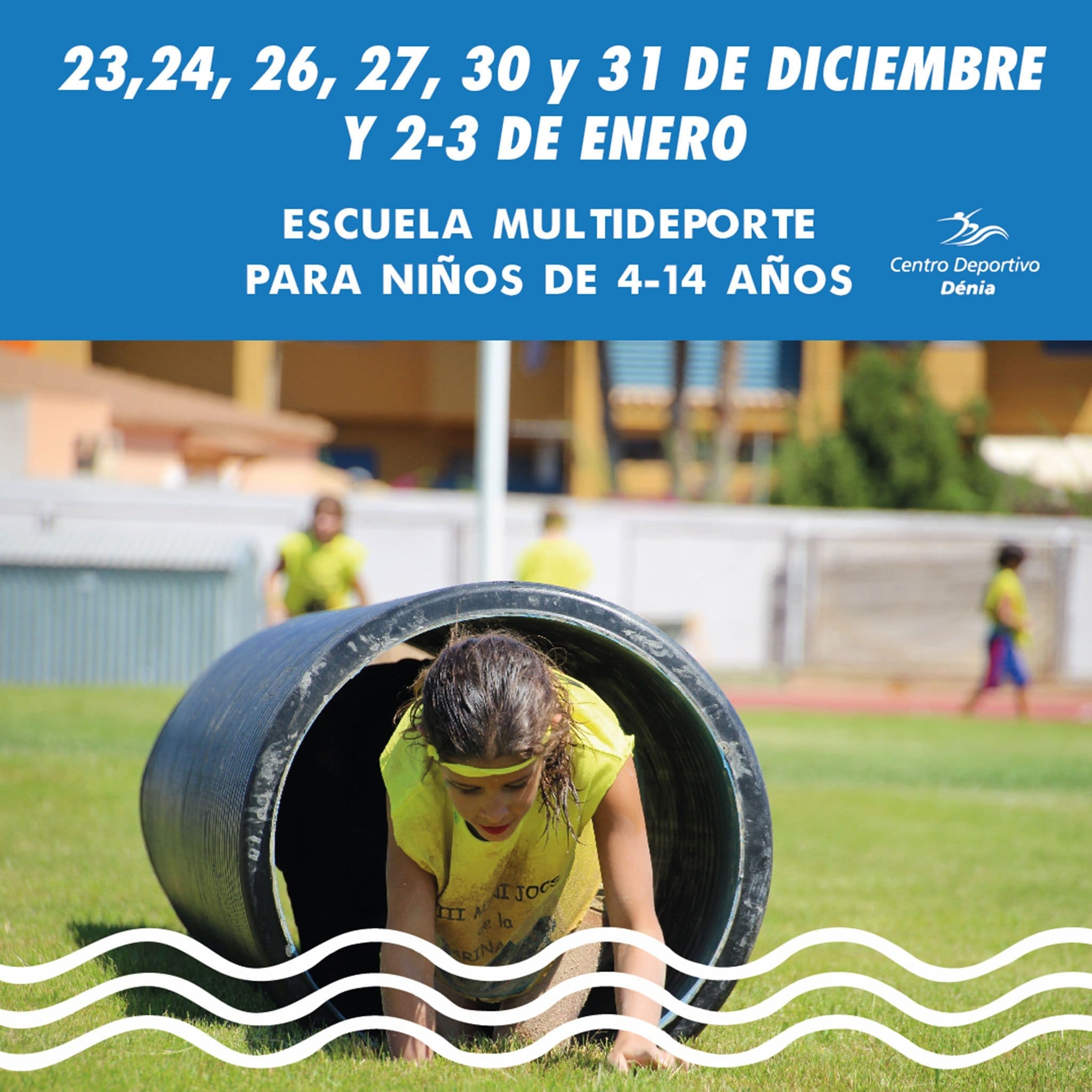 Imagen: Cartel de la Escuela Multideporte de Centro Deportivo Dénia