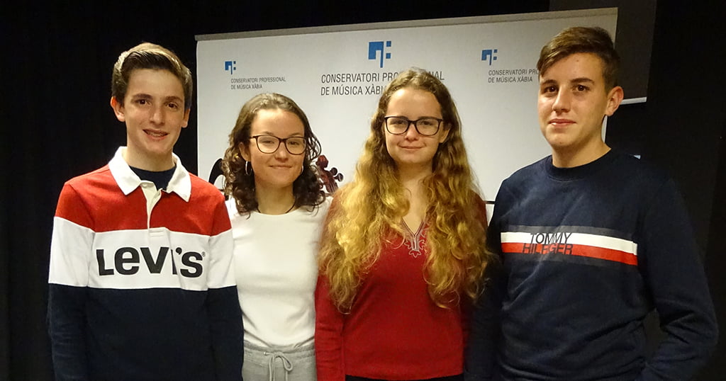 Cuatro jóvenes músicos de Xàbia forman parte de la Orquesta de la Provincia de Alicante