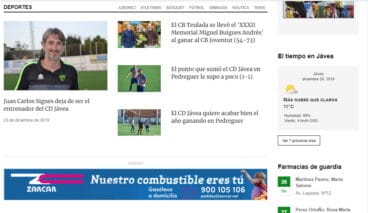 Deportes e información de servicio