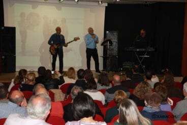 Los Bradmis durante la actuación en la Casa de Cultura