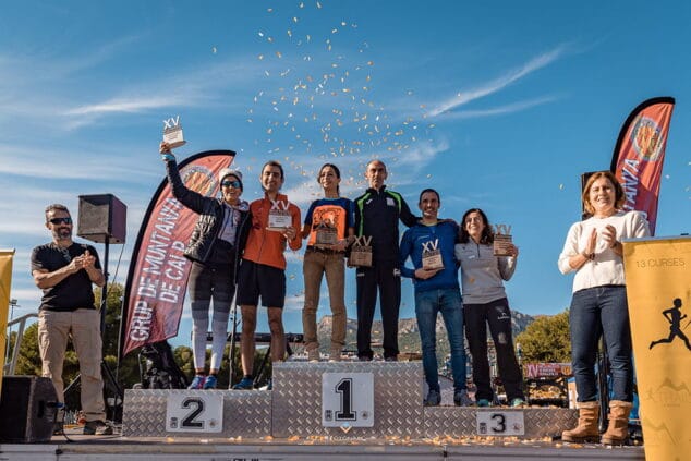 Imagen: Los ganadores de la prueba en el podio