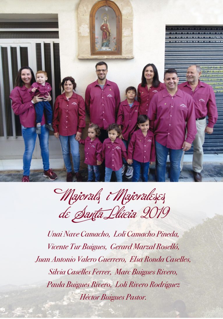 Mayorales Santa Llúcia 2019