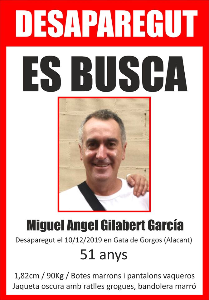 Miguel Ángel Gilabert, desaparecido