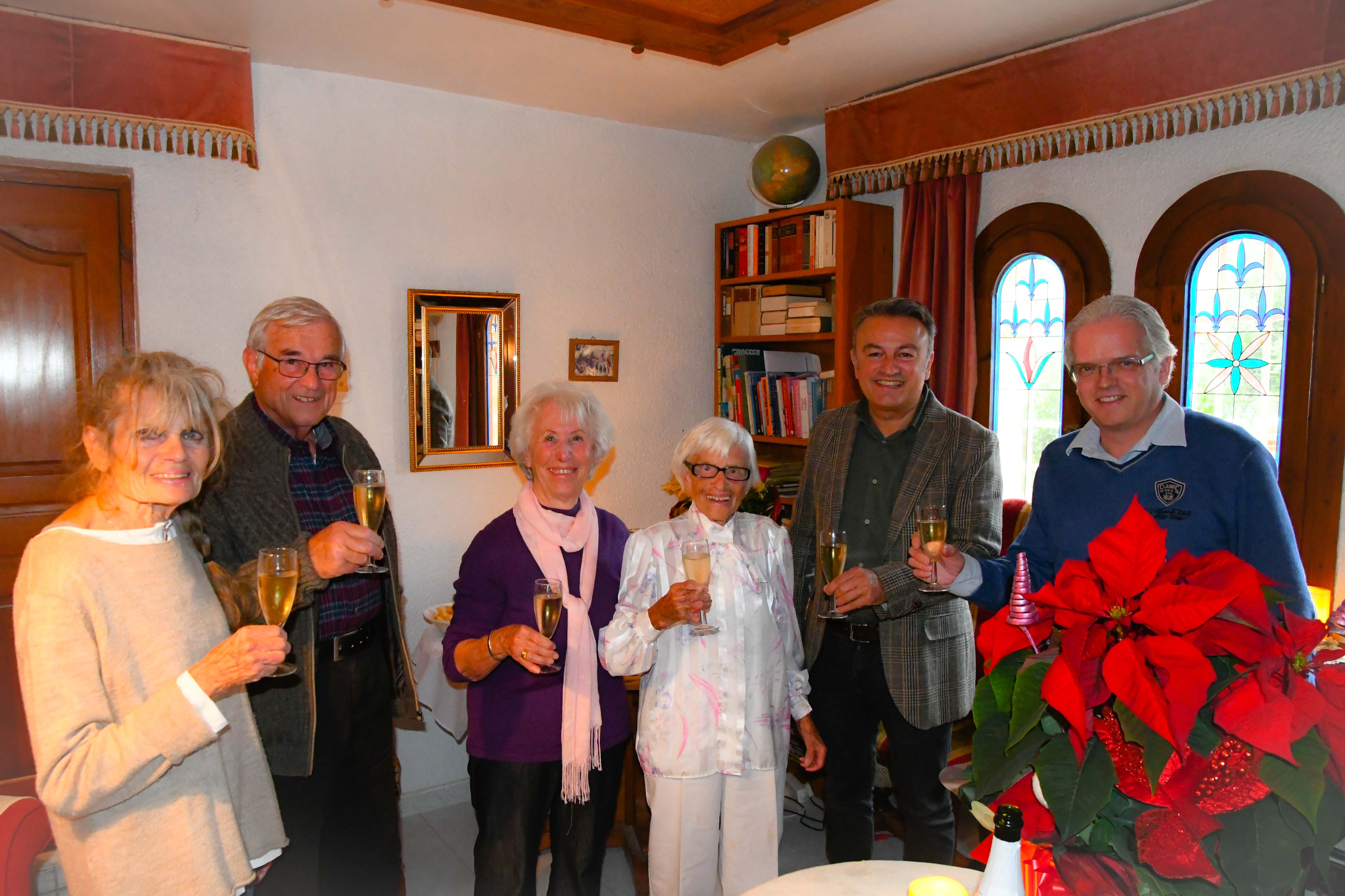Imagen: Rosa María Schaller en su 106 cumpleaños