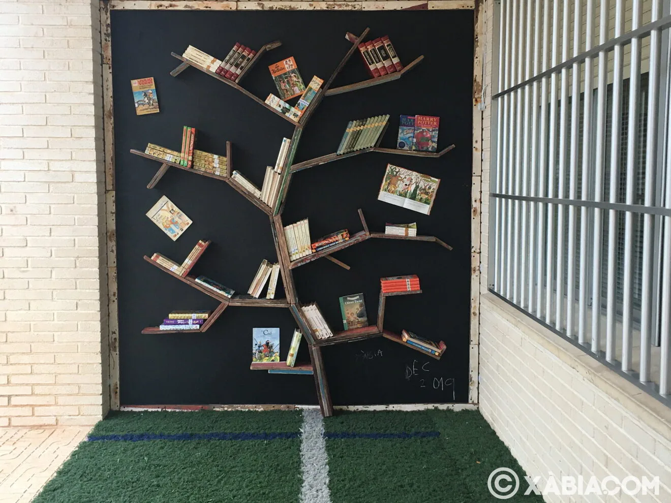 Zona de lectura en el colegio Trenc d'Alba