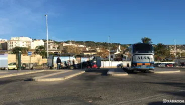 Vista general de la estación de autobuses de Jávea