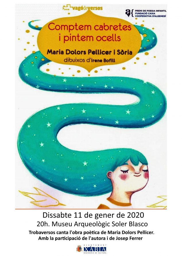 Imagen: Cartel presentación del poemario de María Dolors Pellicer