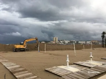Dique de la Playa del Arenal