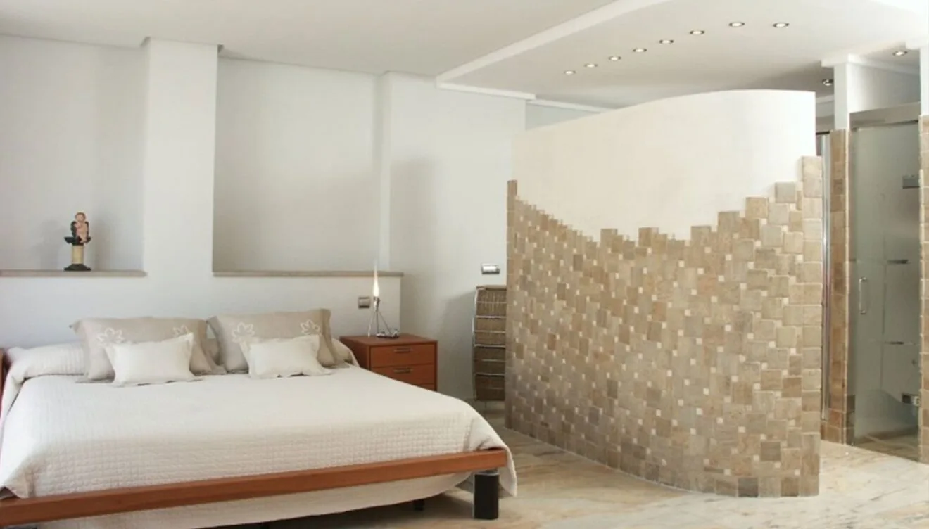 Uno de los dormitorios en una casa en el puerto de Jávea - Terramar Costa Blanca