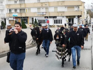 El Tiraset en el traslado de Pi de Sant Antoni