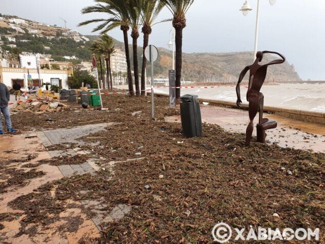 Imagen: Estado del Paseo Marítimo de Xàbia