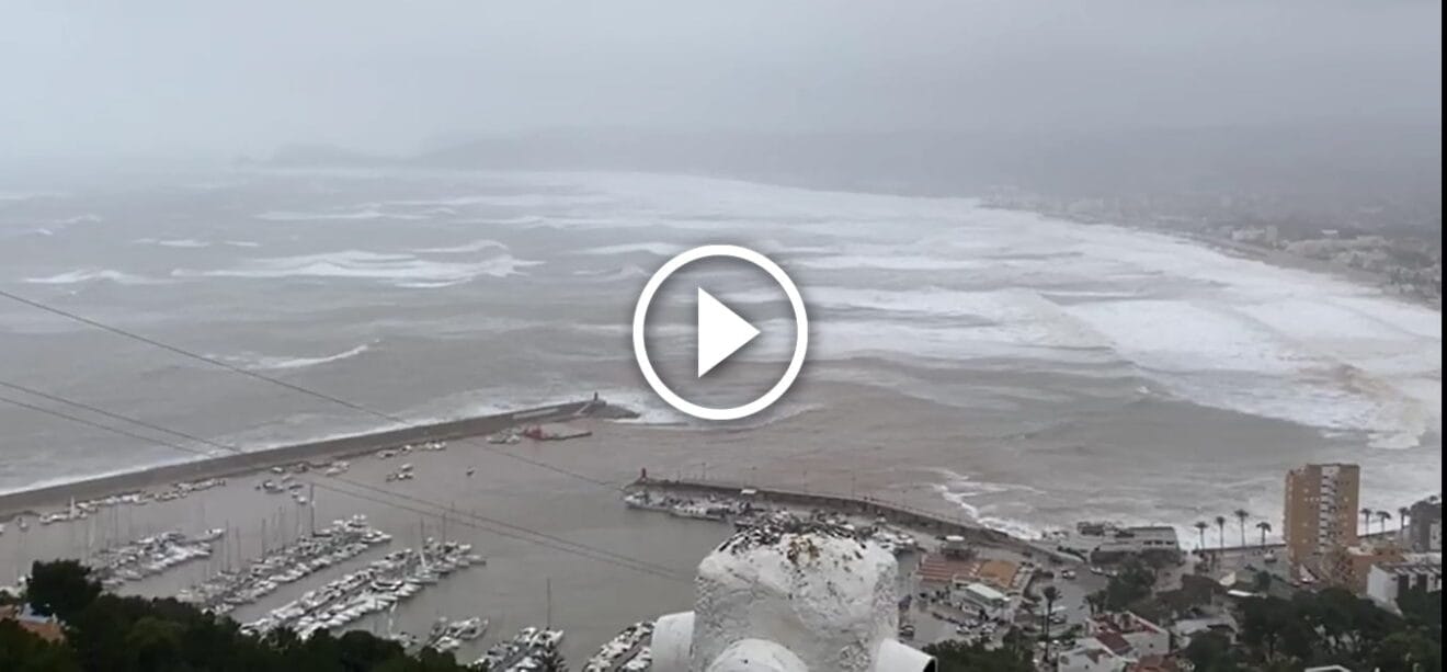 Fuerte temporal en Xàbia