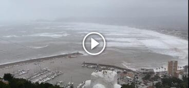 Fuerte temporal en Xàbia
