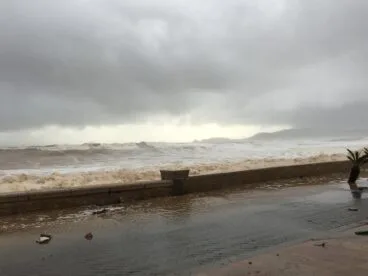 Fuerte temporal en Xàbia