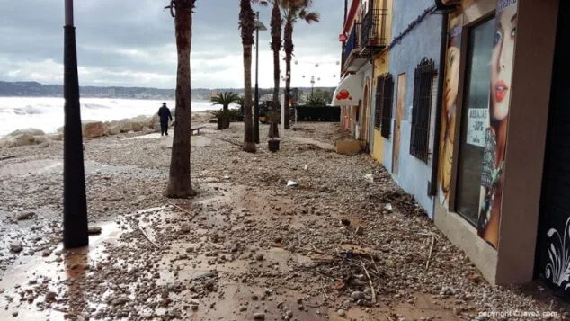 Imagen: Imagen de los daños del temporal de 2017
